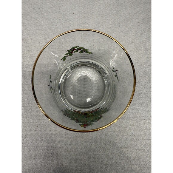 Set of 6 Spode Christmas Tree clear Old Fashion rocks glasses 4.25” cocktail VTG - Picture 9 of 12